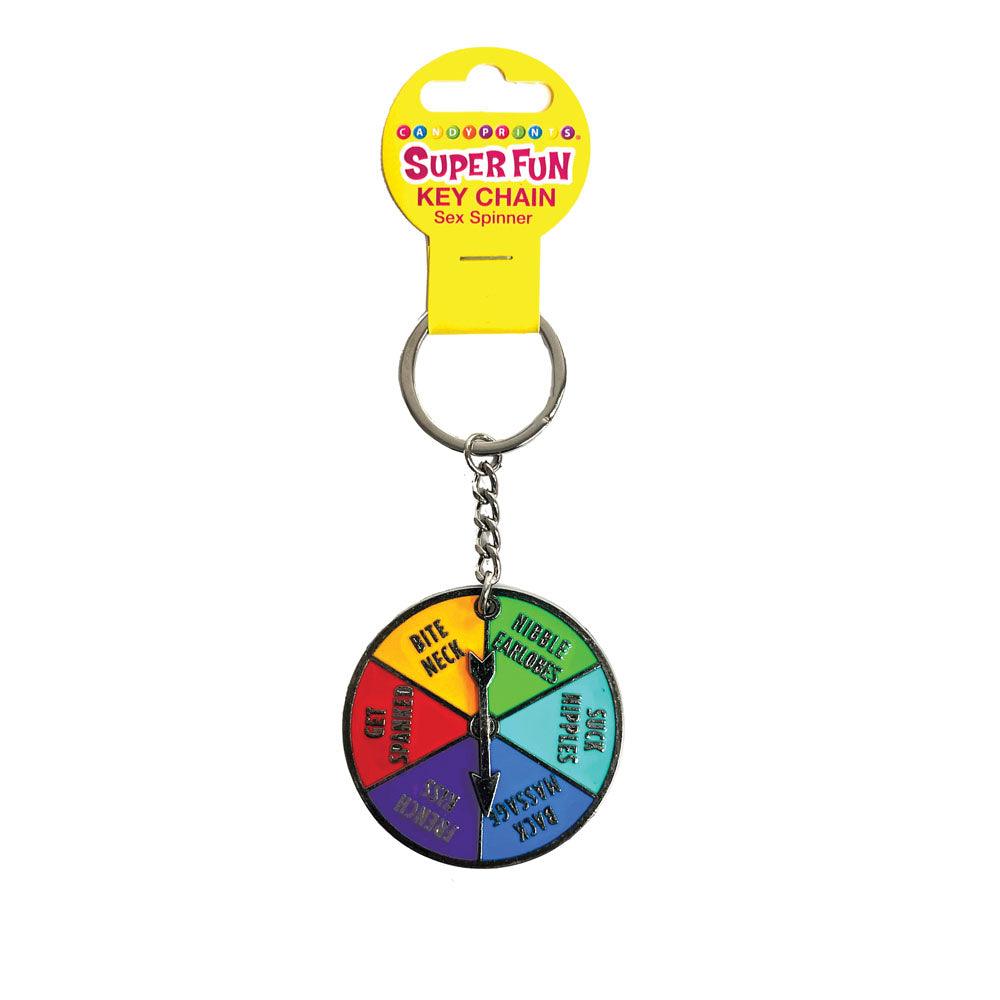 Super Fun Key Chain - Sex Spinner - Naughty Spinner Novelty Keychain - LGCP.1175