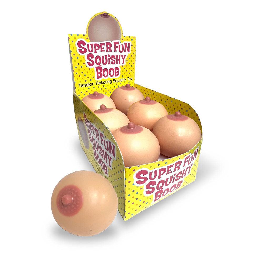 Super Fun Squishy Boobs - Counter Display - Boobie Stress Balls - Counter Display of 12 - LGCP.1180