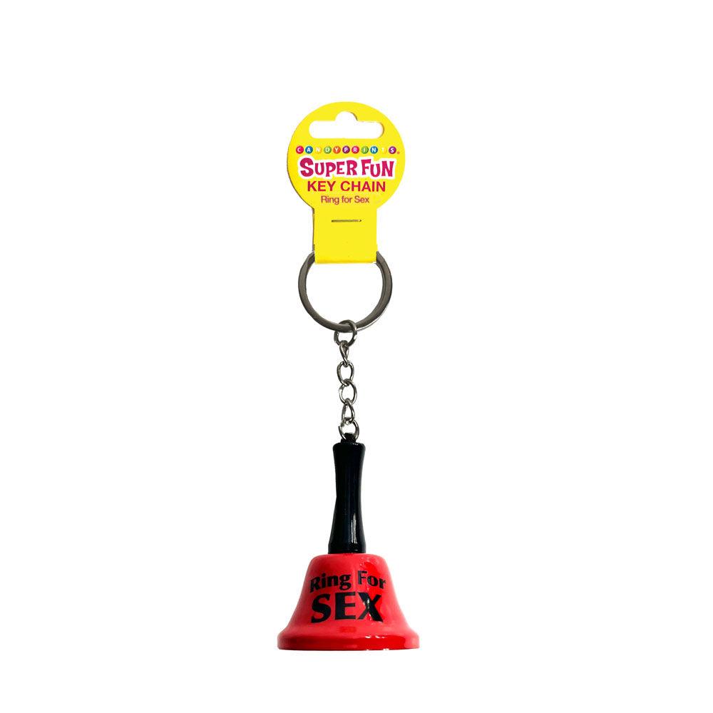 Super Fun Key Chain - Ring For Sex - Novelty Bell Keychain - LGCP.1190