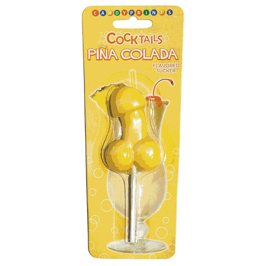 Cocktail Suckers - Pina Colada - Pina Colada Flavoured Dicky Lollypop - LGCP.6715