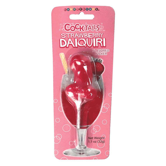 Cocktail Suckers - Strawberry Daquiri - Strawberry Daquiri Flavoured Dicky Lollypop - LGCP.6717