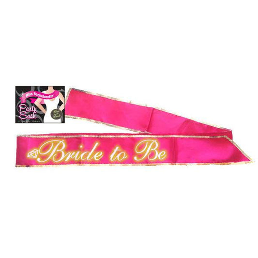 Bride-To-Be Sash - Glow In The Dark - Glow in the Dark Hot Pink Hen's Party Sash - LGNVC.035