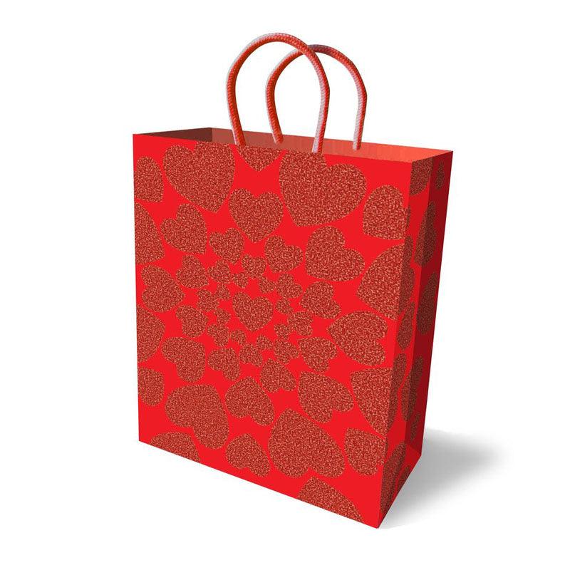 Gift Bag - Glitter Hearts - Novelty Gift Bag - LGP.026