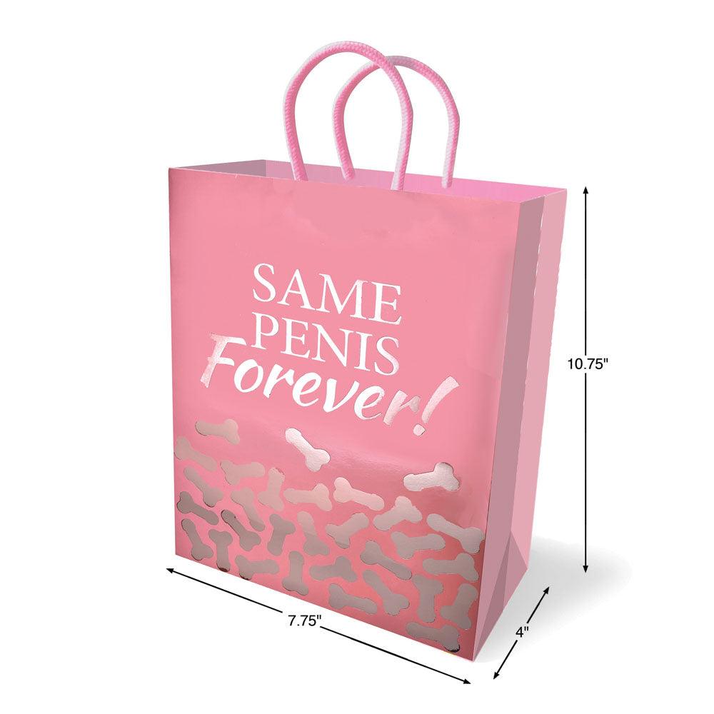 Same Penis Forever Gift Bag - Novelty Gift Bag - LGP.035