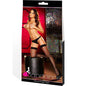 LAPDANCE Fishnet Thigh High - Black - Black Stockings - One Size - LH-1007