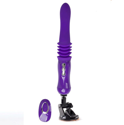 Maia Monroe - Purple 38 cm USB Rechargeable Thrusting Vibrator - LM15102-L2