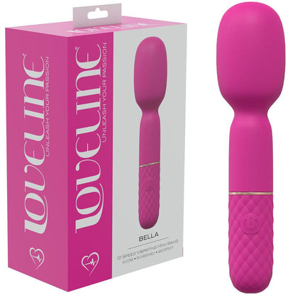 LOVELINE Bella - Pink - Pink 14 cm USB Rechargeable Massage Wand - LOVU003PNK