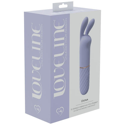 LOVELINE Dona - Purple - Lavender 11 cm USB Rechargeable Mini Vibrator - LOVU005LAV