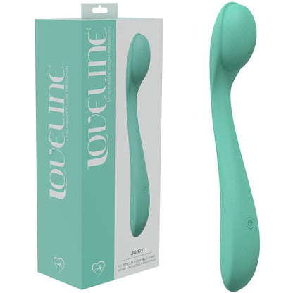 LOVELINE Juicy - Green - GReen 21.5 cm USB Rechargeable Vibrator - LOVU009GRN