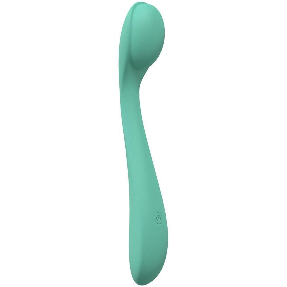 LOVELINE Juicy - Green - GReen 21.5 cm USB Rechargeable Vibrator - LOVU009GRN