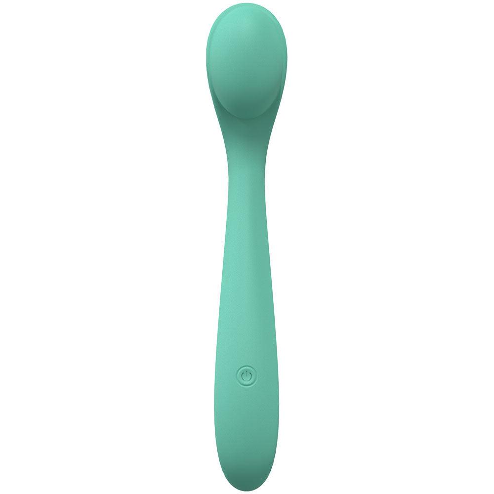 LOVELINE Juicy - Green - GReen 21.5 cm USB Rechargeable Vibrator - LOVU009GRN