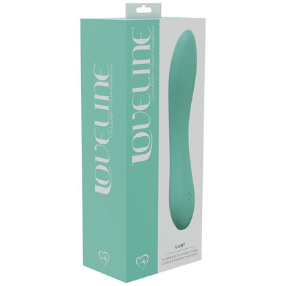 LOVELINE Lust - Green - Green 17 cm USB Rechargeable Vibrator - LOVU010GRN