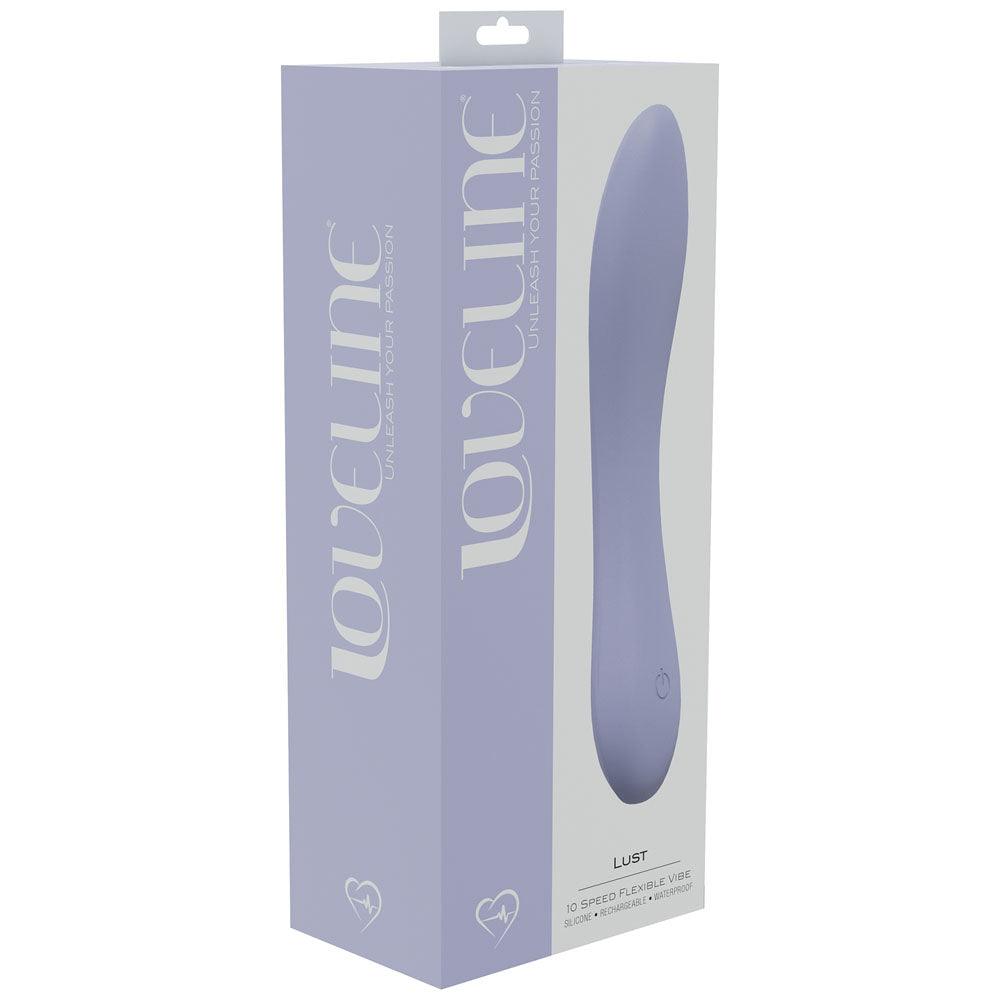 LOVELINE Lust - Lavender - Lavender 17 cm USB Rechargeable Vibrator - LOVU010LAV