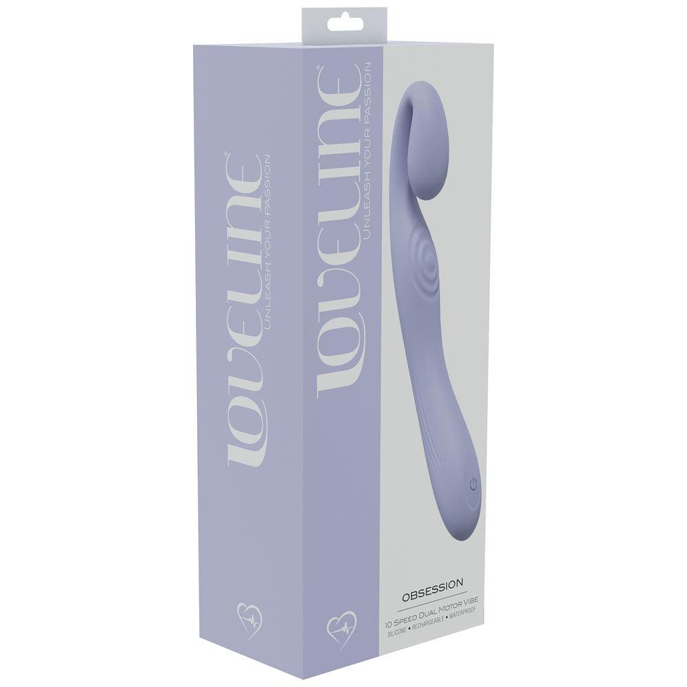 LOVELINE Obsession - Lavender - Lavender 18.4 cm USB Rechargeable Vibrator - LOVU011LAV