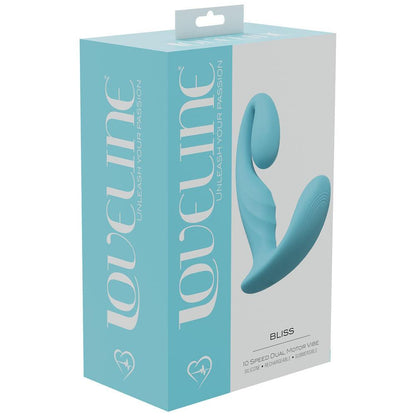 LOVELINE Bliss - Blue - Blue 11.5 cm USB Rechargeable Vibrator - LOVU012BLU