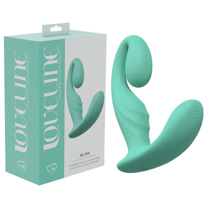 LOVELINE Bliss - Green - Green 11.5 cm USB Rechargeable Vibrator - LOVU012GRN