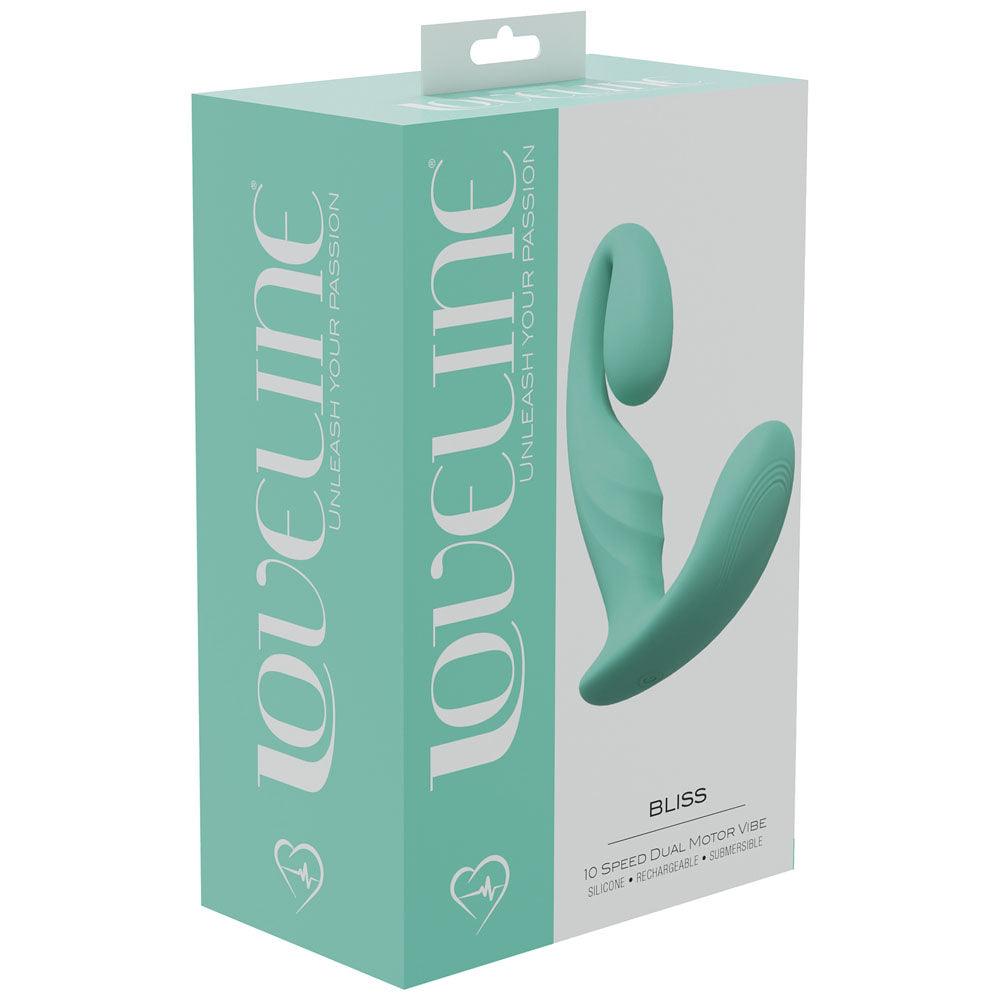 LOVELINE Bliss - Green - Green 11.5 cm USB Rechargeable Vibrator - LOVU012GRN