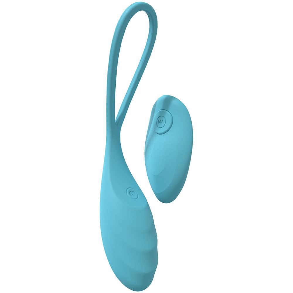 LOVELINE Passion - Blue - Blue USB Rechargeable Vibrating Egg with Wireless Remote - LOVU014BLU