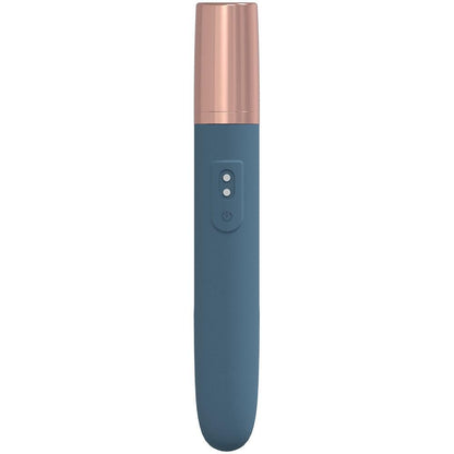 LOVELINE The Traveler - Blue - Blue 17.6 cm USB Rechargeable Vibrator with Lube Applicator - LOVU015BLU