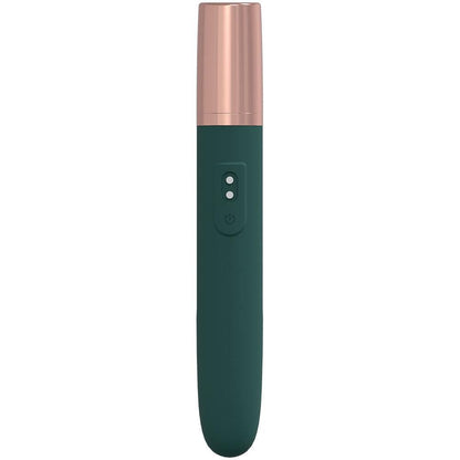 LOVELINE The Traveler - Green - Green 17.6 cm USB Rechargeable Vibrator with Lube Applicator - LOVU015GRN