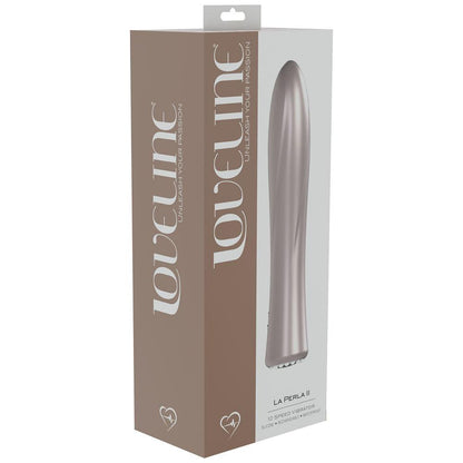 LOVELINE La Perla II - Pink - Pearlescent Pink 19.2 cm USB Rechargeable Vibrator - LOVU024PPINK