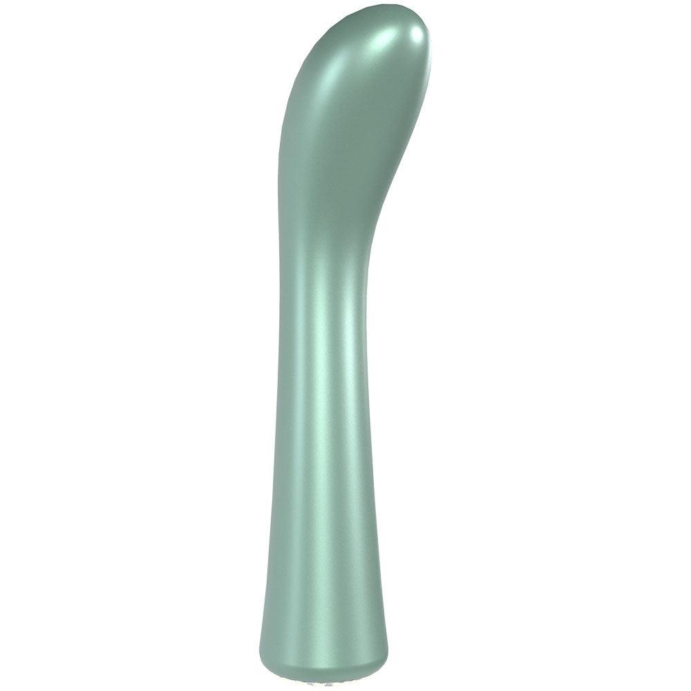 LOVELINE La Perla III - Green - Pearlescent Green 19.2 cm USB Rechargeable Vibrator - LOVU025PGRN