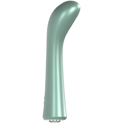 LOVELINE La Perla III - Green - Pearlescent Green 19.2 cm USB Rechargeable Vibrator - LOVU025PGRN