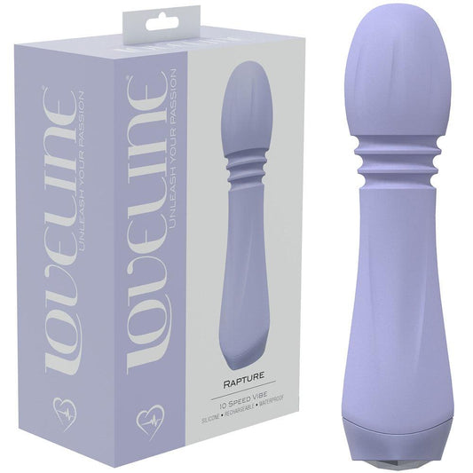 LOVELINE Rapture - Lavender 13.5 cm USB Rechargeable Massage Wand - LOVU030LAV