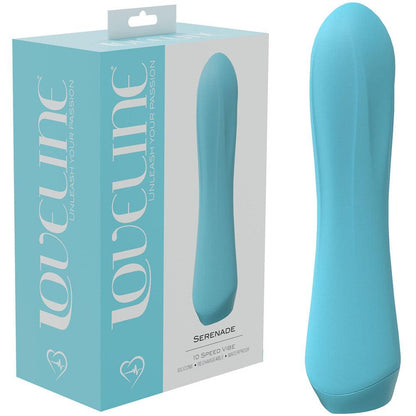 LOVELINE Serenade - Blue 13.5 cm USB Rechargeable Vibrator - LOVU031BLU