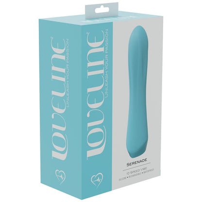 LOVELINE Serenade - Blue 13.5 cm USB Rechargeable Vibrator - LOVU031BLU