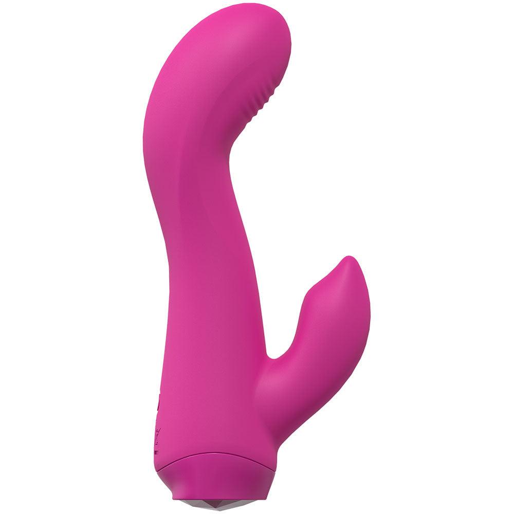 LOVELINE Empower - Pink 13.5 cm USB Rechargeable Rabbit Vibrator - LOVU032PNK