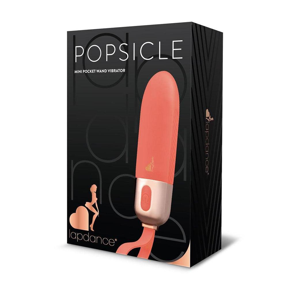 LAPDANCE Popsicle Mini Pocket Wand - Pink 12 cm USB Rechargeable Bullet - LT202