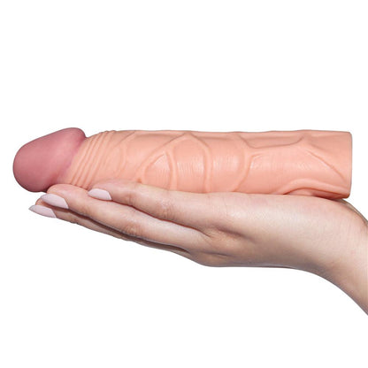 Pleasure X-Tender 1'' Sleeve - Flesh 2.5 cm (1'') Penis Extension Sleeve - LV1051F