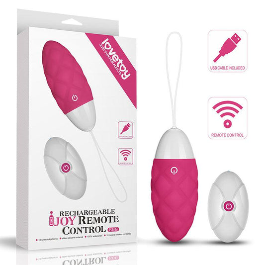 IJOY Rechargeable Remote Control Egg - Pink USB Rechargeable Egg with Remote - LV1565