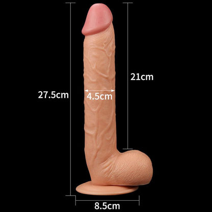 King Size 10'' Realistic Dildo - Flesh 25 cm Dong - LV2205