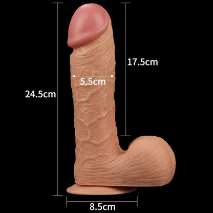 King Size 9'' Realistic Dildo - Flesh 23 cm Dong - LV2206