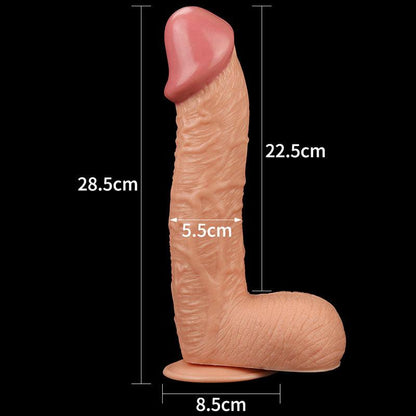 King Size 10.5'' Realistic Dildo - Flesh 26.7 cm Dong - LV2207