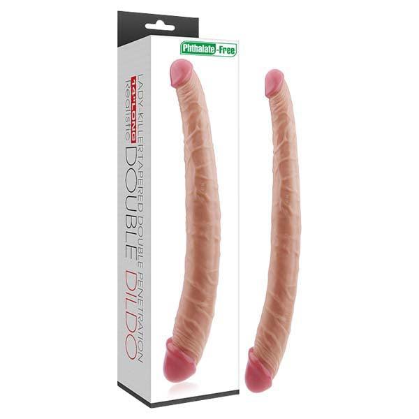 Lady-Killer Tapered Double Dildo - Flesh 35.5 cm (14'') Double Dong - LV2214