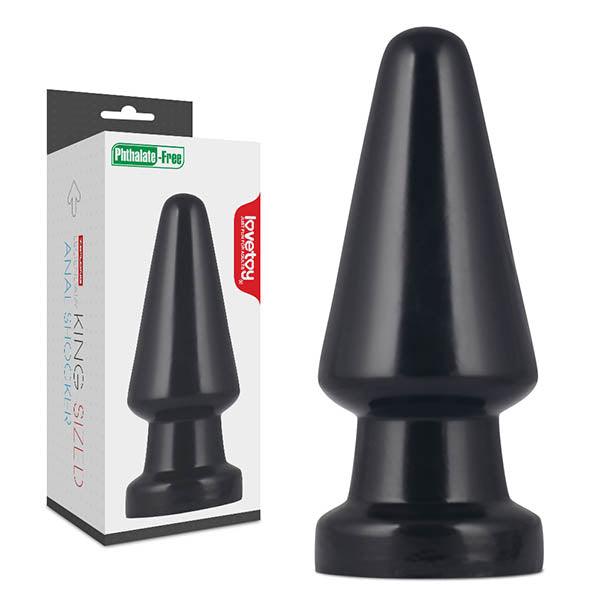 King Sized 7.5'' Anal Shocker - Black 19 cm Mega Butt Plug - LV2241