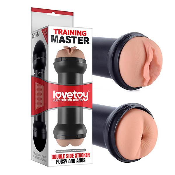 Training Master Double Side Stroker - Pussy & Ass Double Sided Stroker - LV250001