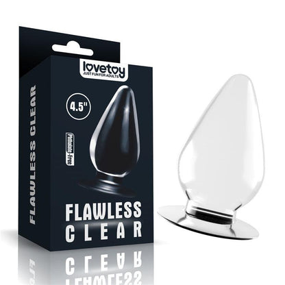 Flawless Clear Anal Plug 4.5'' - Clear 11.5 cm Butt Plug - LV310017