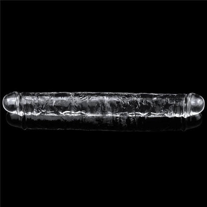 Flawless Clear Double Dildo 12'' - Clear 30 cm Double Dong - LV310018