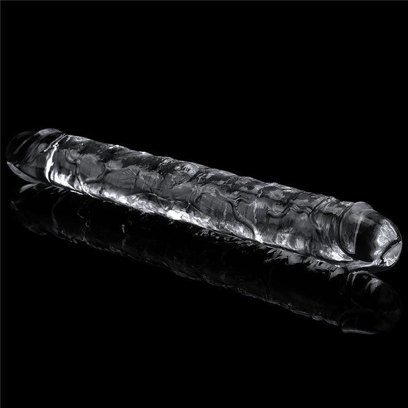 Flawless Clear Double Dildo 12'' - Clear 30 cm Double Dong - LV310018