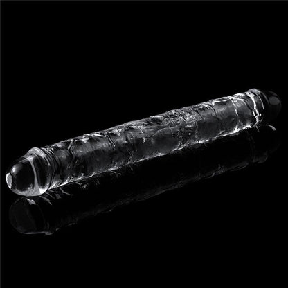 Flawless Clear Double Dildo 12'' - Clear 30 cm Double Dong - LV310018