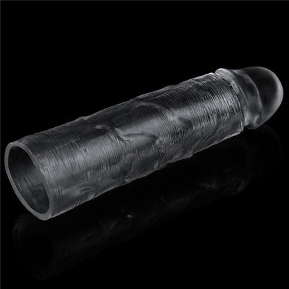 Flawless Clear Penis Sleeve 1'' - Clear 2.5 cm Penis Extender Sleeve - LV314013