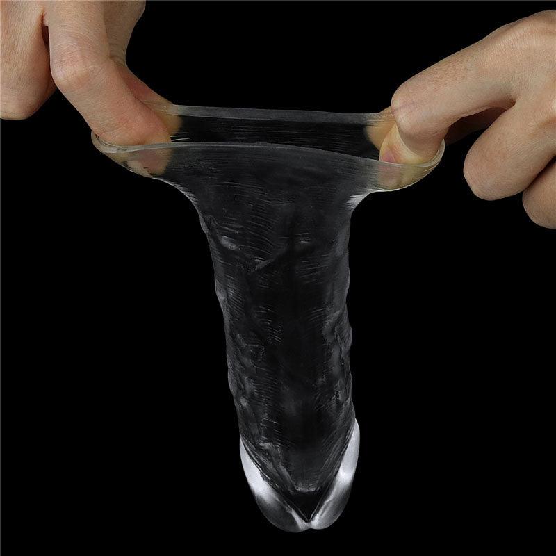 Flawless Clear Penis Sleeve 1'' - Clear 2.5 cm Penis Extender Sleeve - LV314013