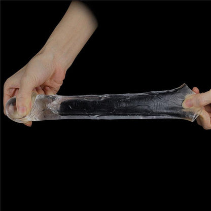 Flawless Clear Penis Sleeve 2'' - Clear 5 cm Penis Extender Sleeve - LV314014