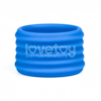 Pinnacle Pro Deep Rib Grip - Blue Cock Ring - LV443011