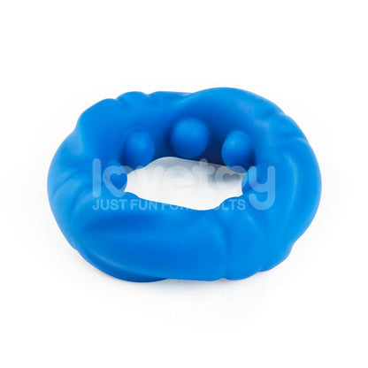 Pinnacle Pro Ridge Bump Stretcher - Blue Cock Ring - LV443012