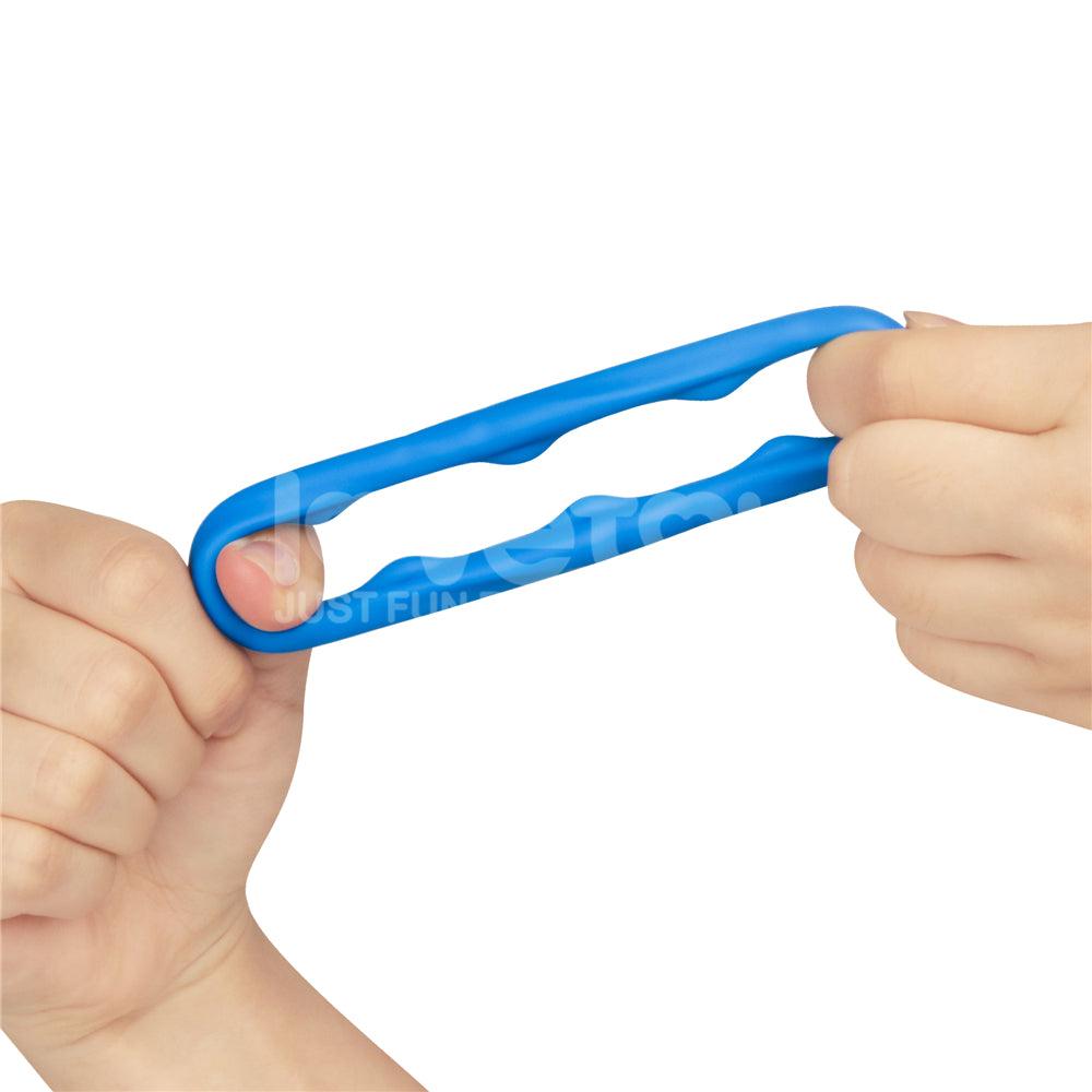 Pinnacle Pro Ridge Bump Stretcher - Blue Cock Ring - LV443012